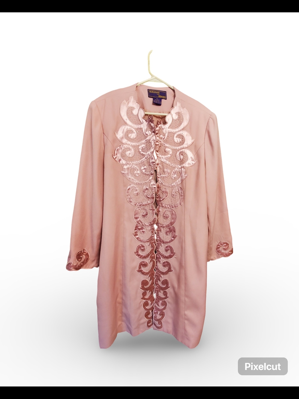 Vintage Blessings From Heaven Pink Longline Blazer Jacket Size 20 Plus